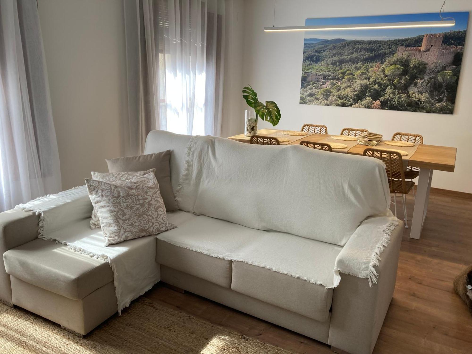Apartamento Centrico, Climatizado Y Totalmente Equipado De 3 Habitaciones Para 6-7 Personas Santa Coloma De Farners Exteriör bild