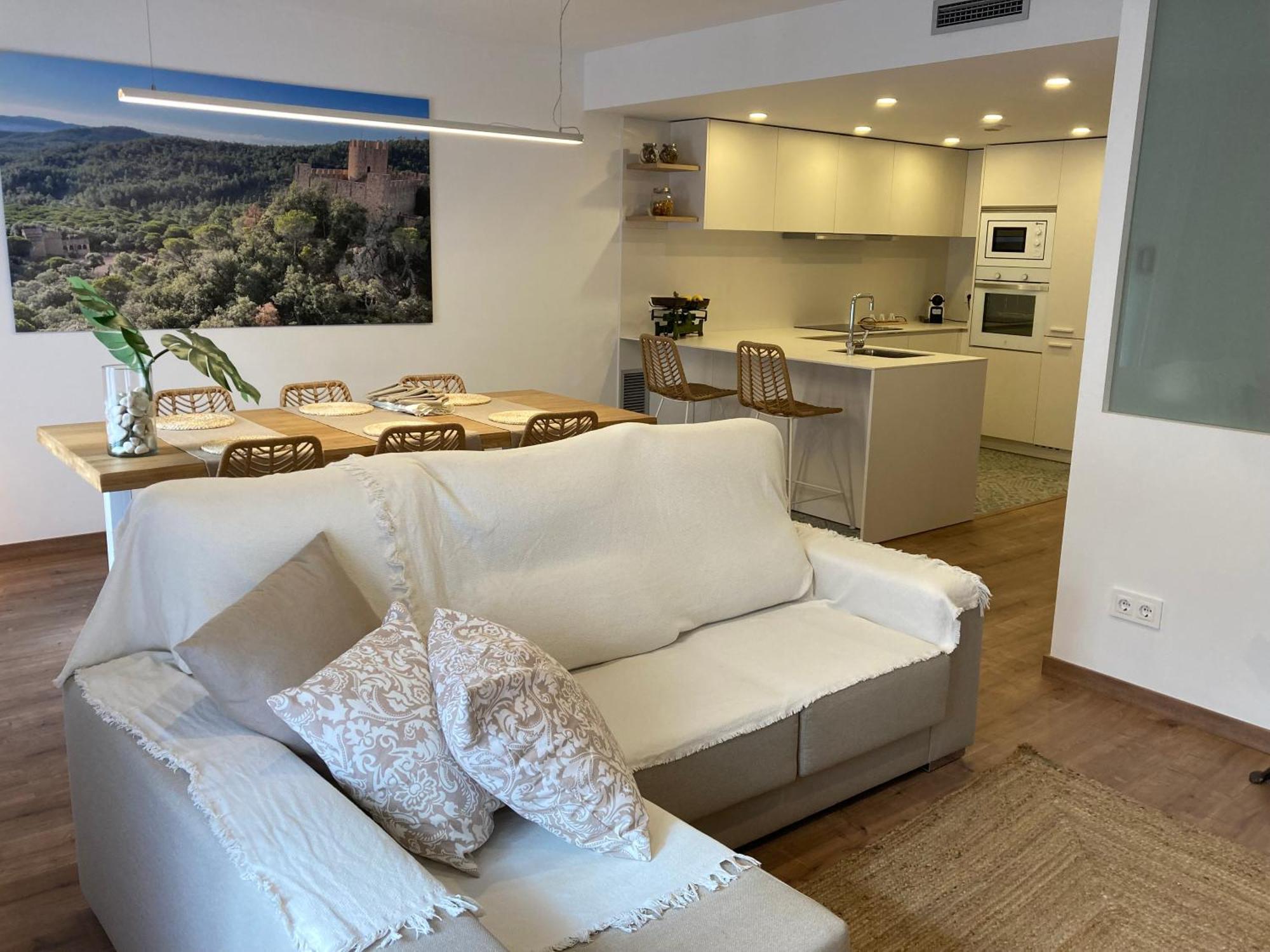 Apartamento Centrico, Climatizado Y Totalmente Equipado De 3 Habitaciones Para 6-7 Personas Santa Coloma De Farners Exteriör bild